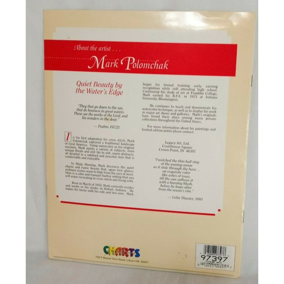 Misty Mooring Harbor Scene Cross Stitch Leaflet Book Color Charts 00805 1990 - Picture 3 of 7